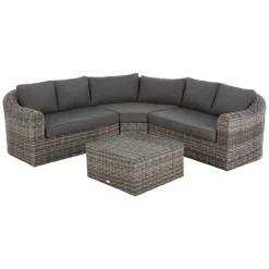 SALON MOOREA ANGLE TERRE D OMBRE 5 PLACES