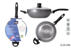 SAUTEUSE ALUMINIUM ANTI ADHERENTE INDUCTION GRIS D.24CM