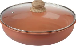 SAUTEUSE CERAMIQUE ALUMINIUM 26CM TERRACOTTA
