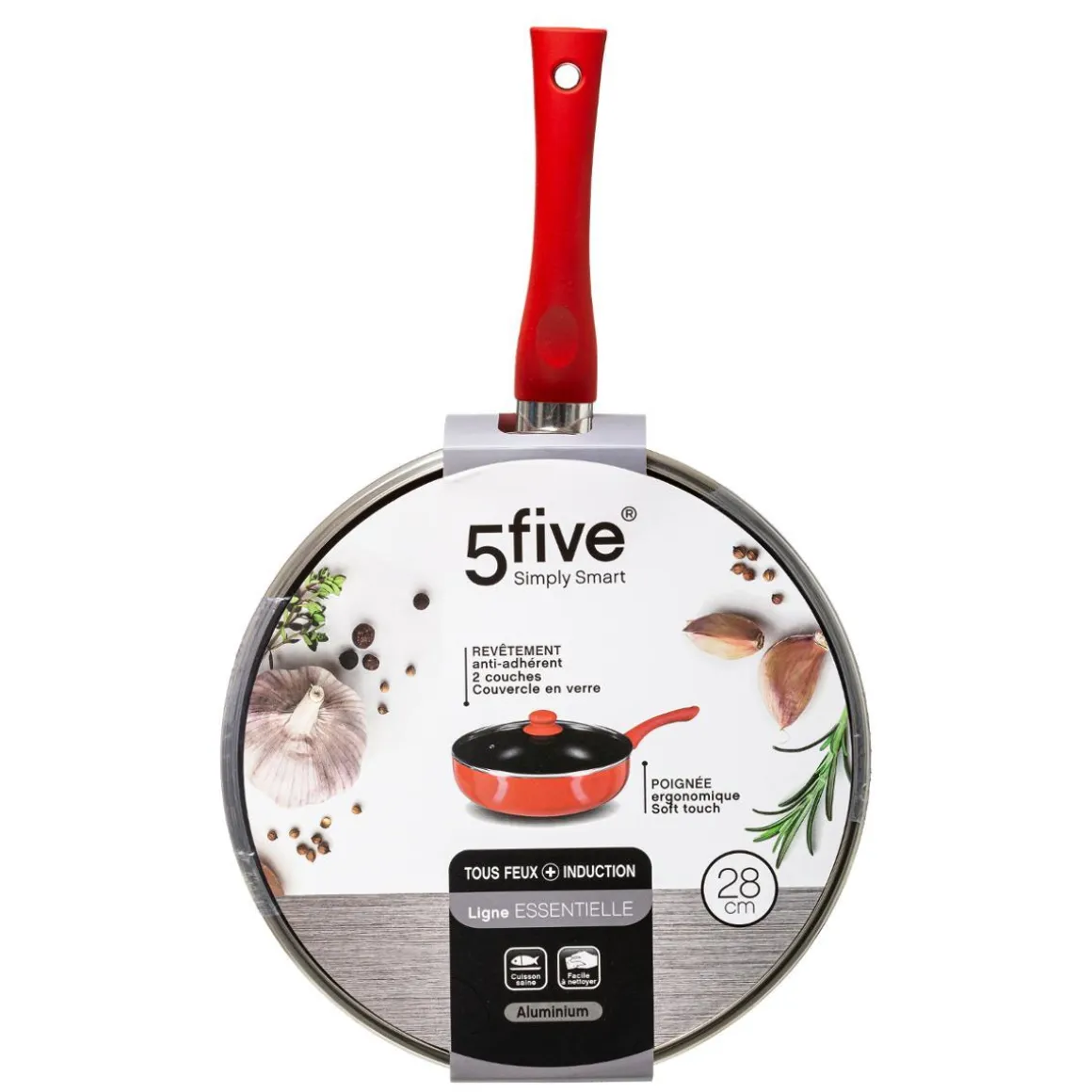 SAUTEUSE 28CM ALUMINIUM INDUCTION ESSENTIELLE