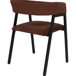 SCOTT FAUTEUIL DESIGN COTELE TERRACOTTA
