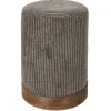 SCOTT POUF COTELE TAUPE