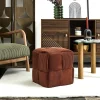 SCOTT POUF COTELE TRESSE TERRACOTTA