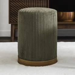 SCOTT POUF COTELE VERT