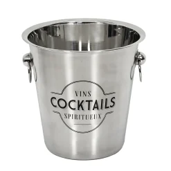SEAU A CHAMPAGNE ACIER 22CM