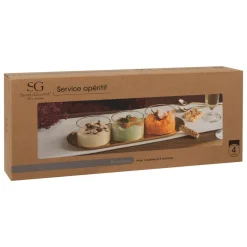 SERVICE APERITIF AUTOMNE X4 PIECES