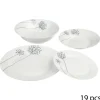 SERVICE 19PCS FLEUR LEGERE GRI