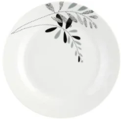 SERVICE 18 PIECES FLORAL GRIS
