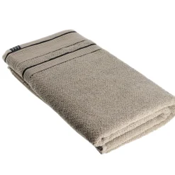 SERVIETTE BAIN 90X150CM COTON FICELLE NOIR