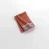 SERVIETTE INVITE 30X50CM EPONGE JACQUARD TERRACOTTA