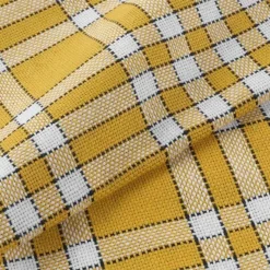 3 SERVIETTES DE TABLE 45X45 CM COTON TISSE TRADITIO JAUNE