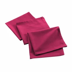3 SERVIETTES DE TABLE 40X40CM RECYCLE UNI FUCHSIA