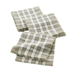 3 SERVIETTES TABLE 45X45CM COTON TISSE TRADITION LIN