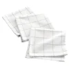 SERVIETTE TABLE X3 PCS 40X40CM COTON POLYESTER TISSE AXEL