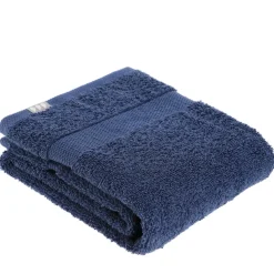 SERVIETTE TOILETTE 50X90CM COTON BLEU MARINE