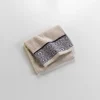 SERVIETTE TOILETTE 50X90CM EPONGE JACQUARD BEIGE
