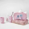 SET 4 ACCESSOIRES SALLE DE BAIN IMPRIME CHATON