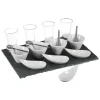 SET APERITIF ARDOISE 17 PIECES