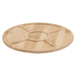 SET APERITIF BAMBOU BLANC ROND X6 PIECES