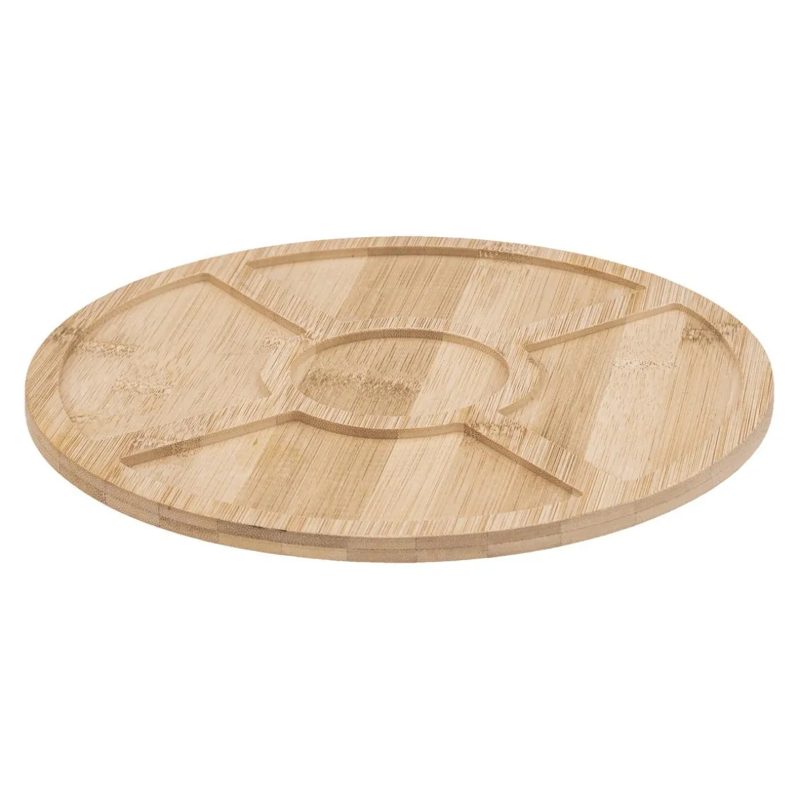 SET APERITIF BAMBOU BLANC ROND X6 PIECES