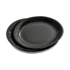 SET 20 ASSIETTES RONDES D.18CM NOIR