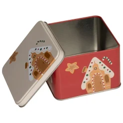 SET 3 BOITES METAL CARRE NOEL
