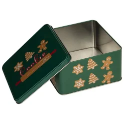 SET 3 BOITES METAL CARRE NOEL