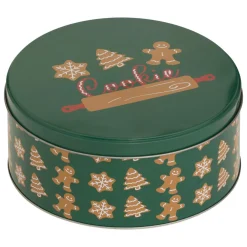 SET 3 BOITES METAL ROND NOEL