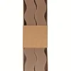 SET 2 BOUGIES ONDULEES 3X23.5CM MARRON
