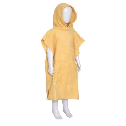 SET CAPE BAIN ET GANT MER JAUNE