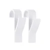 SET 2 CROCHETS RADIATEUR SECHE SERVIETTE BLANC