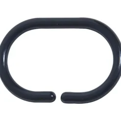 SET DE 12 ANNEAUX DE DOUCHE PP NOIR