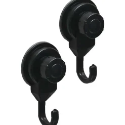 SET DE 2 CROCHETS  PROMO PP SUR VENTOUSES    NOIR