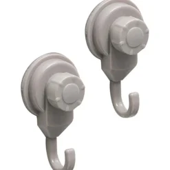 SET DE 2 CROCHETS  PROMO PP SUR VENTOUSES    TAUPE