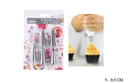 SET DE 5 DOUILLES  INOX