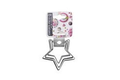 SET DE 3 EMPORTE PIECES ETOILE INOX