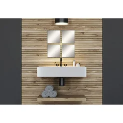 SET DE 4 MIROIRS CARRES 20X20CM 2MM UNI