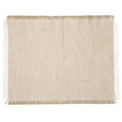 SET DE TABLE INDIRA BLANC 45X30CM