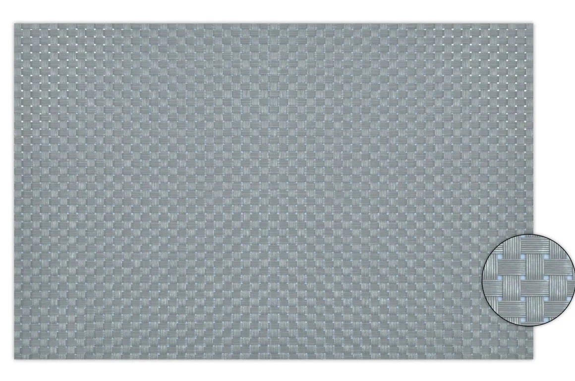 SET DE TABLE STRUCTURE 8X8 GRIS30X45 CM