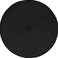 SET DE TABLE TRESSE ROND NOIR