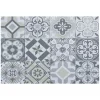 SET DE TABLE VINYLE MOSAIQUE CARREAUX BETON GRIS 45X30CM
