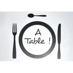 SET DE TABLE 28.5X44 CM POLYPROPYLENE TRANSPARENT A TABLE