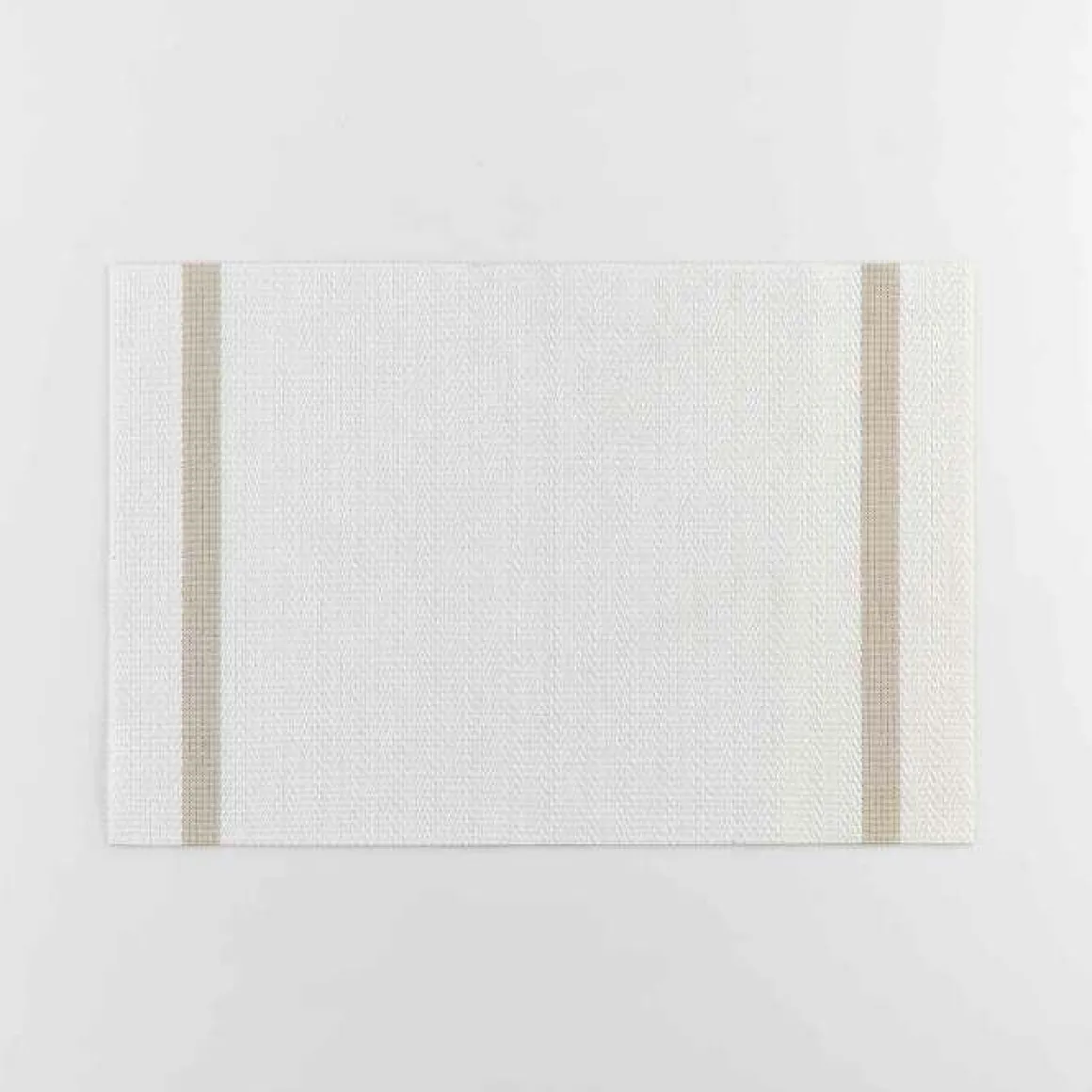 SET DE TABLE 30X45CM PVC ET FILS METALLISES GOLDIRA BLANC OR