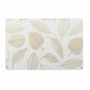 SET DE TABLE 30X45CM PVC IMPRIME METALLISE FEUILLETTE OR
