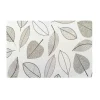 SET DE TABLE 30X45CM PVC IMPRIME METALLISE FEUILLETTE NOIR