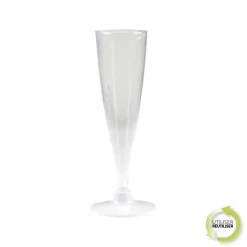 SET 6 FLUTES A CHAMPAGNE 14CL BLANC