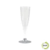 SET 6 FLUTES A CHAMPAGNE 14CL GRIS