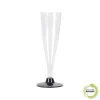 SET 6 FLUTES A CHAMPAGNE 14CL NOIR