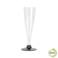 SET 6 FLUTES A CHAMPAGNE 14CL NOIR