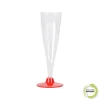SET 6 FLUTES A CHAMPAGNE 14CL ROUGE